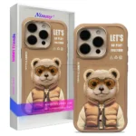 قاب اپل مدل Nimmy Cool Cute Brown bear IPHONE 16Pro
