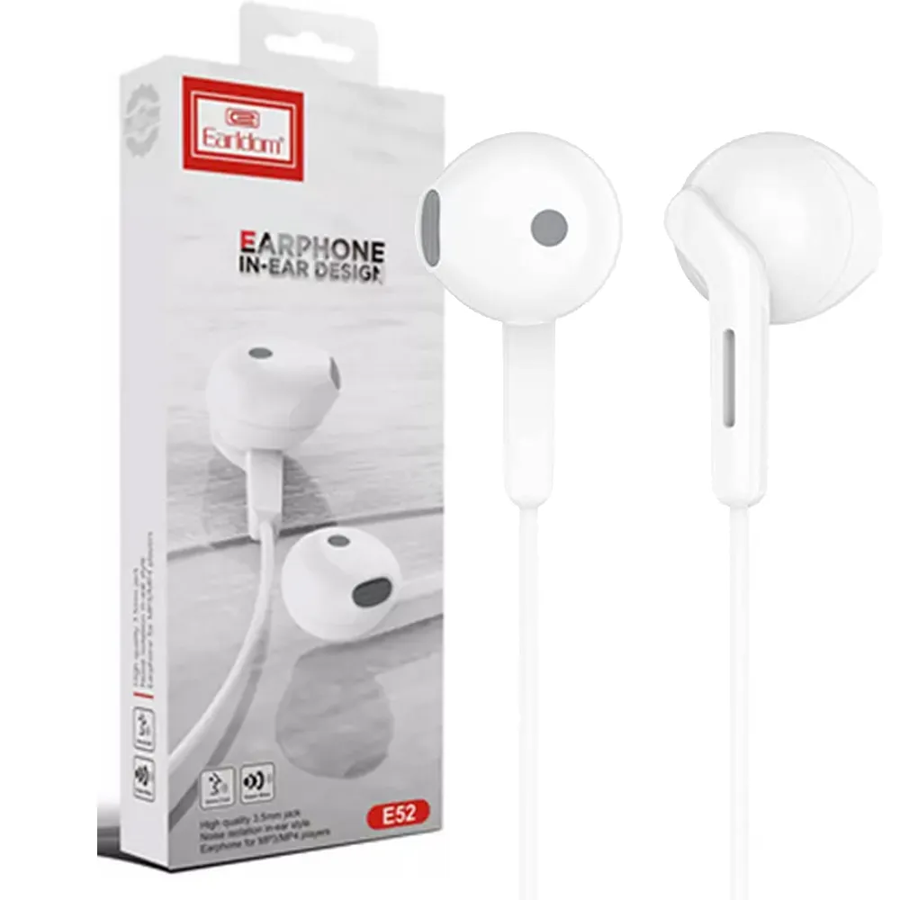 00ff06a1f0384670b7d5bdeb5cb6bb7d3064caed463c154277f86373b421b682.webp هندزفری سیم دارET-E52سفیدEARLDOM