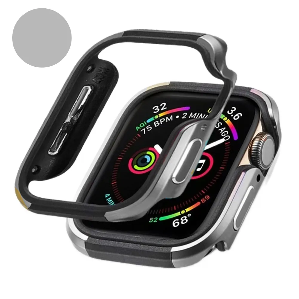 011aebc725f408c77df8b70fed24a5070499a7c6c249adaeafaf3dceef627858.webp محافظ Apple Watch خاکستری KZDOO 49mm
