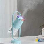 دستگاه بخور سرد و چراغ خواب مدل Humidifier Magic Shadow آبی