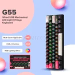 کیبورد سیم دار گیمینگ اونیکوما مدل ONIKUMA G55 مشکی