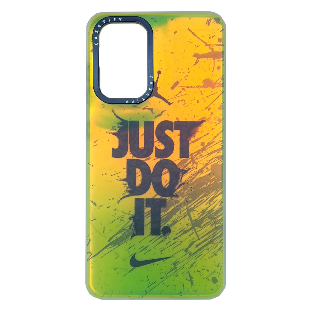 068ebacdf2df42e4ed062c3d51a991194c07b4c97c1040f7deb2abd562513302.webp قاب سامسونگ S21 Fe هولوگرامی Just Do It