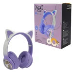 هدست بی سیم عروسکی مدل HIFI AKZ51 بنفش
