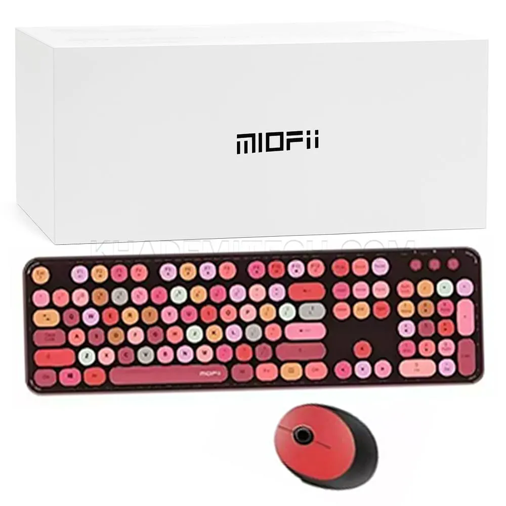 0826a91d985aea09831341f4d2358cf59d181bc5290e66839cb2d676db1becae.webp کیبورد و ماوس بی سیم مافی مدل MOFII SWEET FULL مشکی