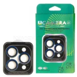 محافظ لنز شابلون دار مدل IPHONE 15Pro/15Pro Max سرمه ای