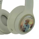 هدست بی سیم عروسکی طرح گربه مدل AKZ 02E CAT کرمی