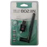 کارت شبکه 300 آنتن کوتاه پک سبز سفید