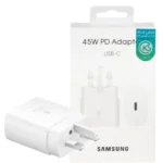 کلگی شارژر سامسونگ PD 3PIN SAMSUNG 45W سفید گارانتی کاوان