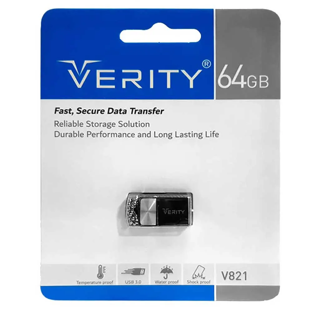 0dd049b05e8e7d4417aa23e571432a19399588c814e2163a135943fa322a71c9.webp فلش USB3 821 VERITY 64G