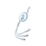 کابل شارژ و تبدیل USB سه در یک پرووان مدل PCC118R 1.1M آبی