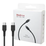 کابل دو سر تایپ سی هادرون مدل HADRON TYPE-C PD C-C01 مشکی