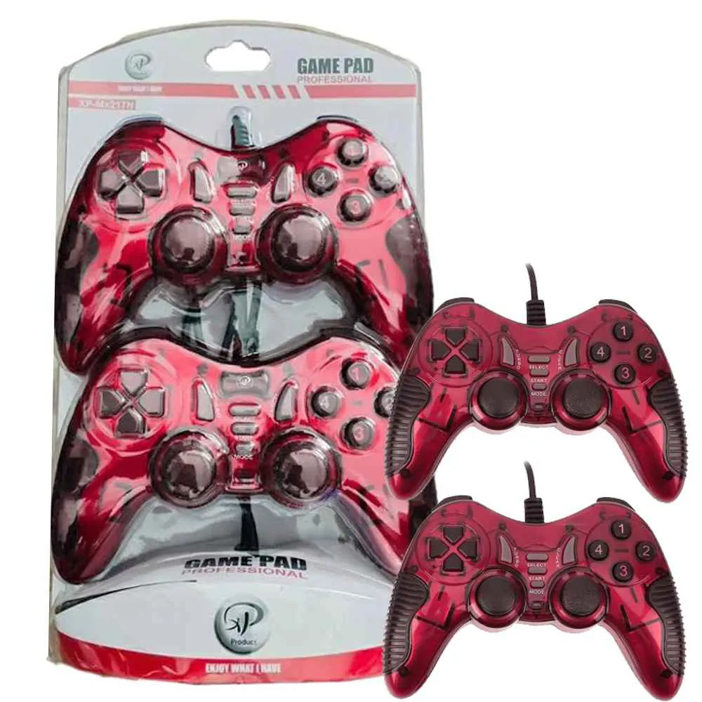 128b8c9144286d3eb20927ff409d48203661c73cdbebd1971010702b686249a5.webp دسته دوبل شوک دار فانتزی اکس پی مدل XP MX217M قرمز