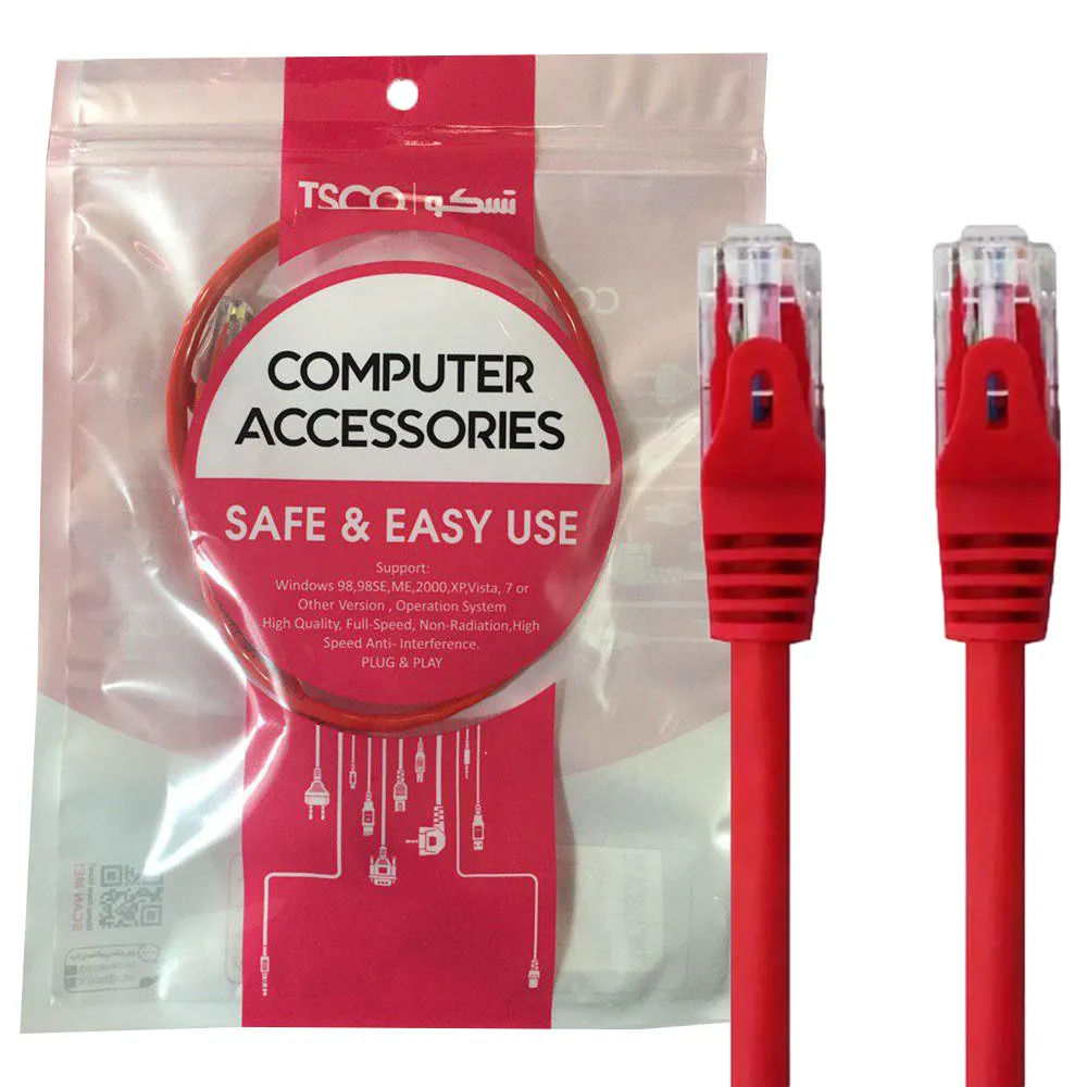 1335ac17ce79f66331c6c89f71e9ae858ec832660bda5e59c57576627a24a873.webp کابل پچکورد CAT5تسکوT505-50CM