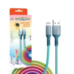 کابل موکسوم مدل MOXOM KH-100 IPHONE رنگین کمان