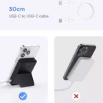 پاوربانک وایرلس بیسوس مدل BASEUS MAGPRO P10064101123-00 5000mAh مشکی