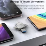 مبدل OTG و فلش مموری 4 سر یسیدو مدل YESIDO FL15 256G