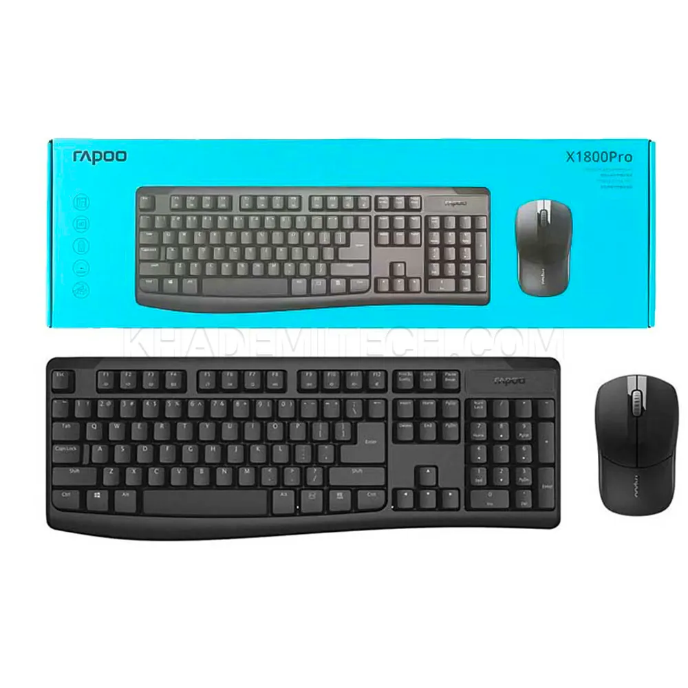 148cdbb9a2eb2846e1c2f97cc905af81f6a9e9bde6d8f10ce4d2fefbc4b549b7.webp کیبورد و ماوس بی سیم رپو RAPOO X1800 pro