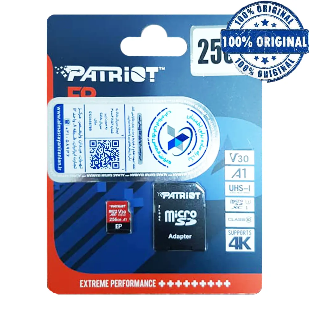 15c37e4cc07fc316b669ebd9af4de46f711f9fbe8e544ce638d2f73d332ab60f.webp رم پاتریوت V30 A1 EP MICRO 256G