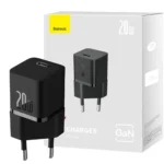کلگی شارژر بیسوس مدل BASEUS 20W MINI Black CCGN050101 گارانتی آونگ