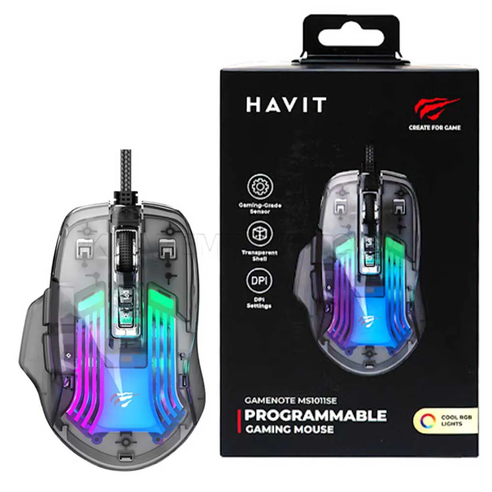 167b8e6b62b7adf0b1ad01f4d5ea04f386bba025b8467523aaf7769dd483aa06.webp ماوس سیم دار گیمینگ هویت مدل HAVIT HV-MS1011SE مشکی