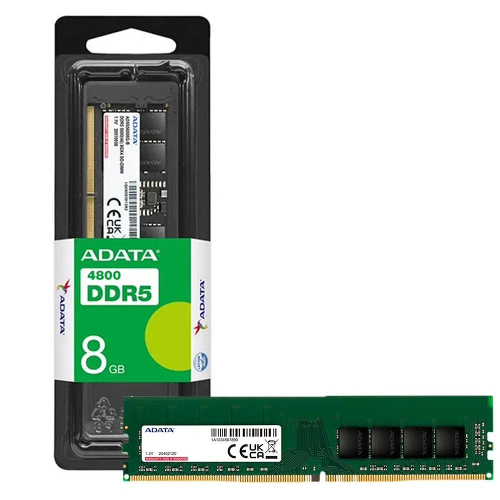 1804635fcd33c0b71f8bea87ab086d409a2497e89b9a6100fab228f2739b6d66.webp رم ای دیتا مدل U-DIMM 4800 8G DDR5 ADATA آونگ