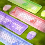 کیبورد و ماوس بی سیم مافی مدل MOFII 666 PRO سبز