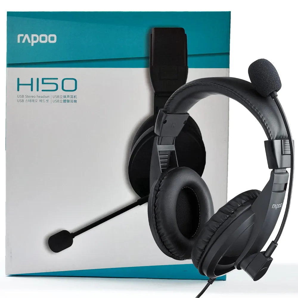 18e3260721c05c43362e35ae3b6ee1ccee7c4b8aaacee83e0d945eb1dd91b550.webp هدست سیم دار رپو RAPOO H150 مشکی