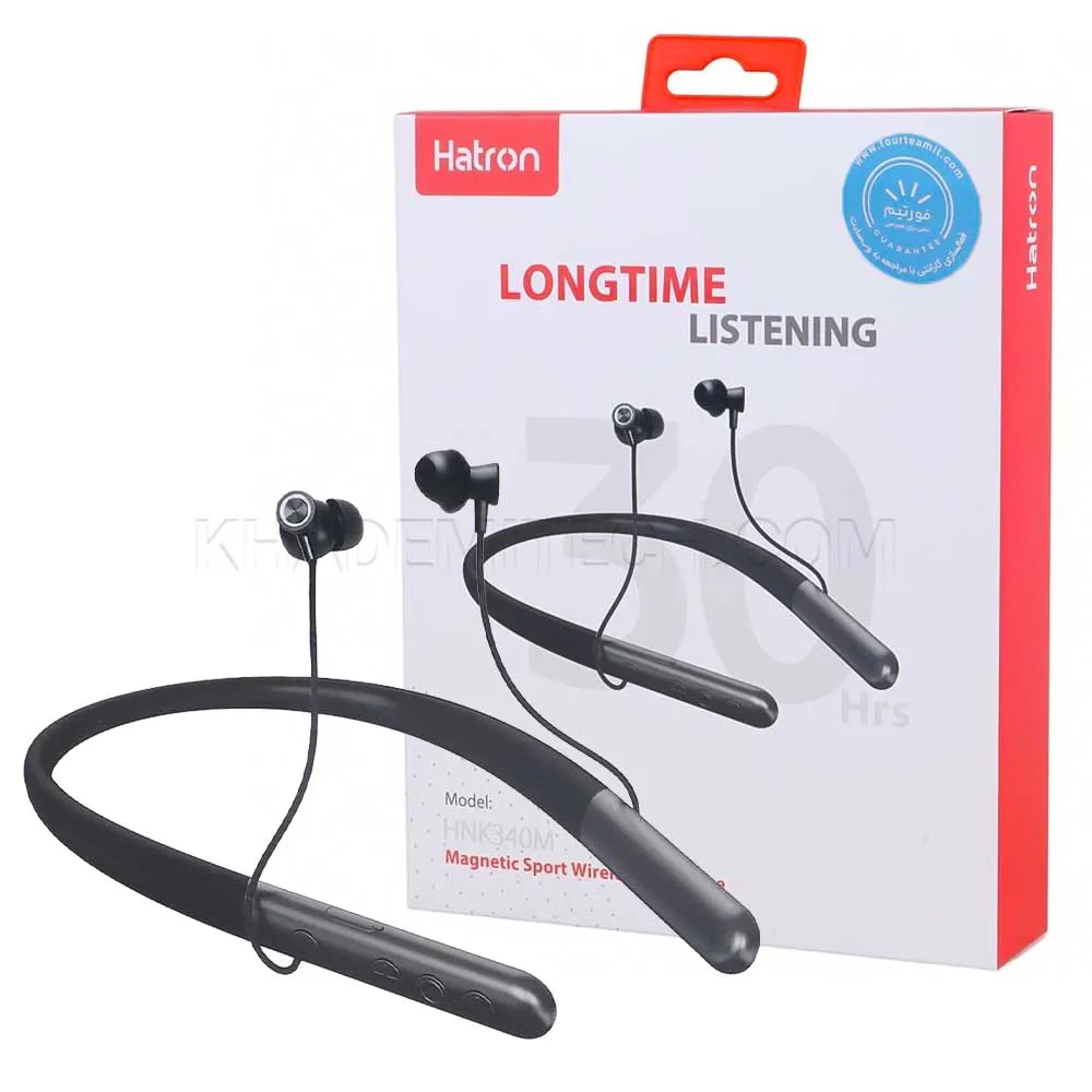 19b093ed39c0bcd1fd9b5e94619ccf70b4e5397d7f1553ac5a4fa655fde057b9.webp هندزفری بلوتوثی گردنی هترون مدل HATRON HNK340M مشکی