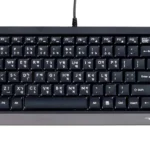 کیبورد سیم دار ایفورتک مدل A4TECH FK-11 طوسی مشکی