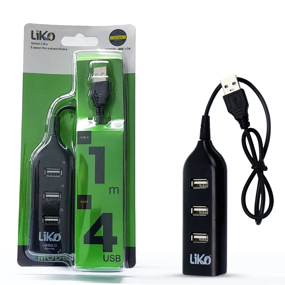 1d5a71df3eb87fb2ed6cb0f3d8d83cb9221c377f02d433351fd1fa0137941b0a.webp هاب مچر LIKO MR-134 4 Port USB2