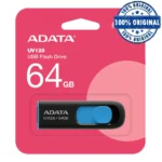 فلش UV128 64G آبی مشکی A-DATA USB 3.2