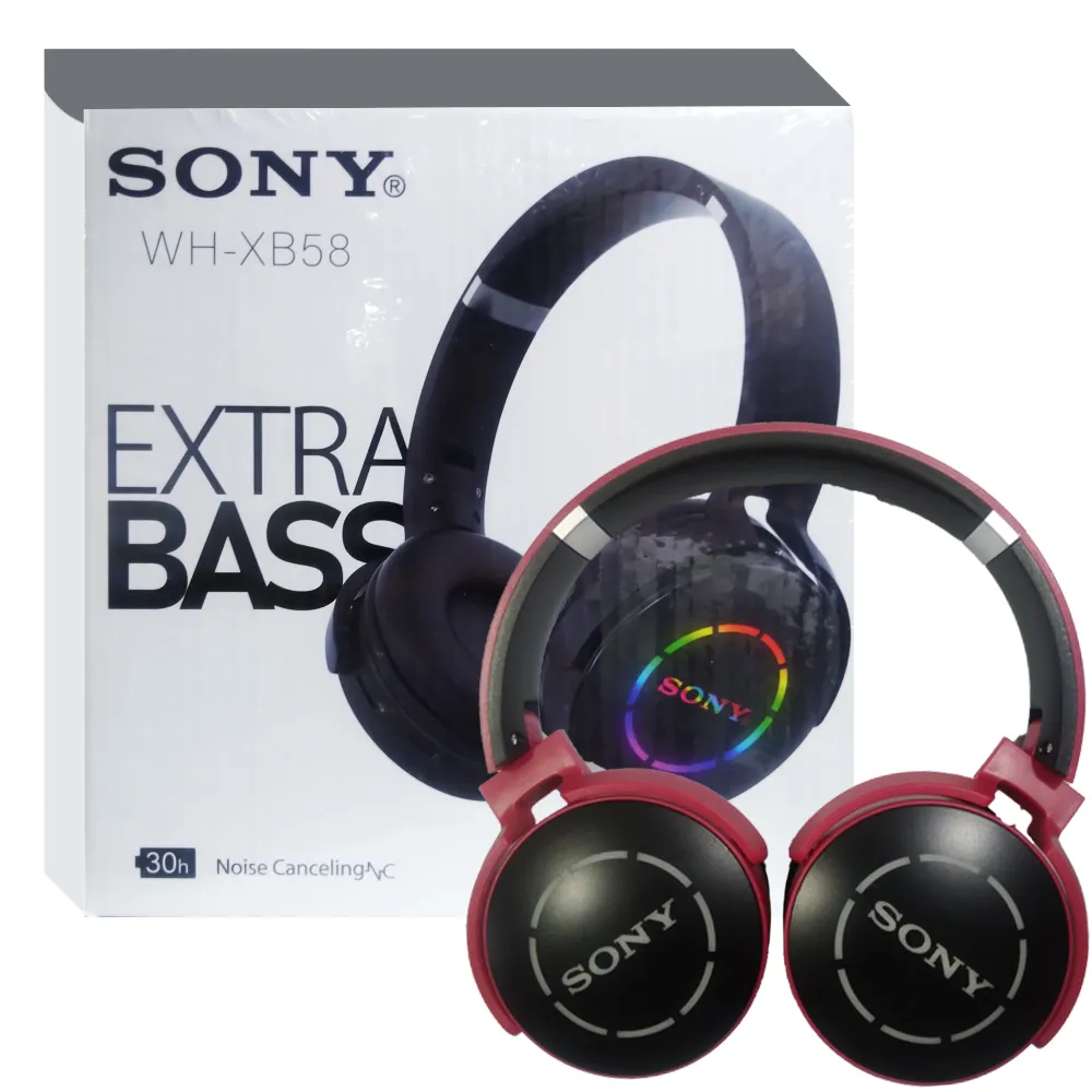1ebe1a90c0d9a64dfbc640e00f4c6c739c4b0543cae832f2700169fc1e2a0e9e.webp هدست سونی بلوتوثی رم خور WH-XB58 قرمز SONY