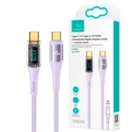 کابل یوسمز مدل SJ590 PD TYPE-C Usams بنفش