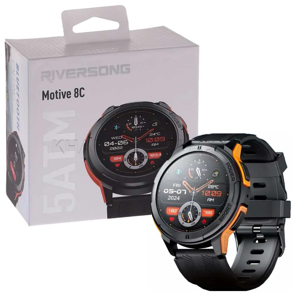 209b7ac409d52f38b09f6cdd48eb27609ca1b1b7d96d1de93b719087f3f43e4c.webp ساعت هوشمند ریورسانگ مدل RIVERSONG Motive 8C SW801 مشکی