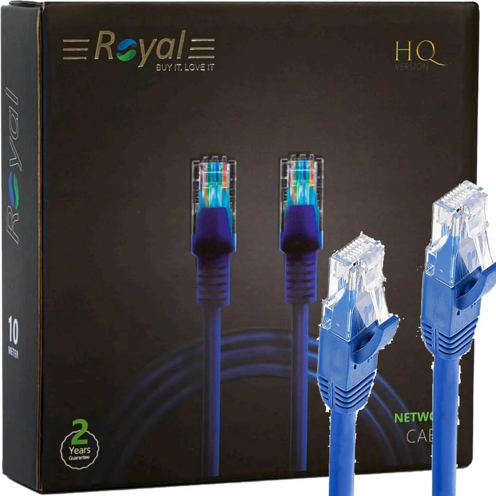 2188b6eab2e757cc14490723803f774aebca2c2c8a7ffac937b7549074313139.webp کابل پچکورد CAT5رویال ROYAL.20M