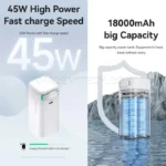 پاوربانک یوسمز مدل Usams US-CD216 45W 18000mAh سفید