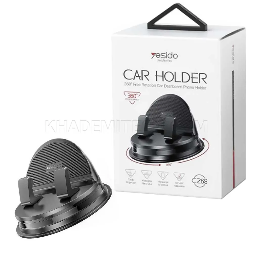 229d6156494d4dfbd51c8b77fd9b5da9aa3edfa524c339aaab788cb125d524ca.webp هولدر مگنتی موبایل یسیدو مدل Yesido C268
