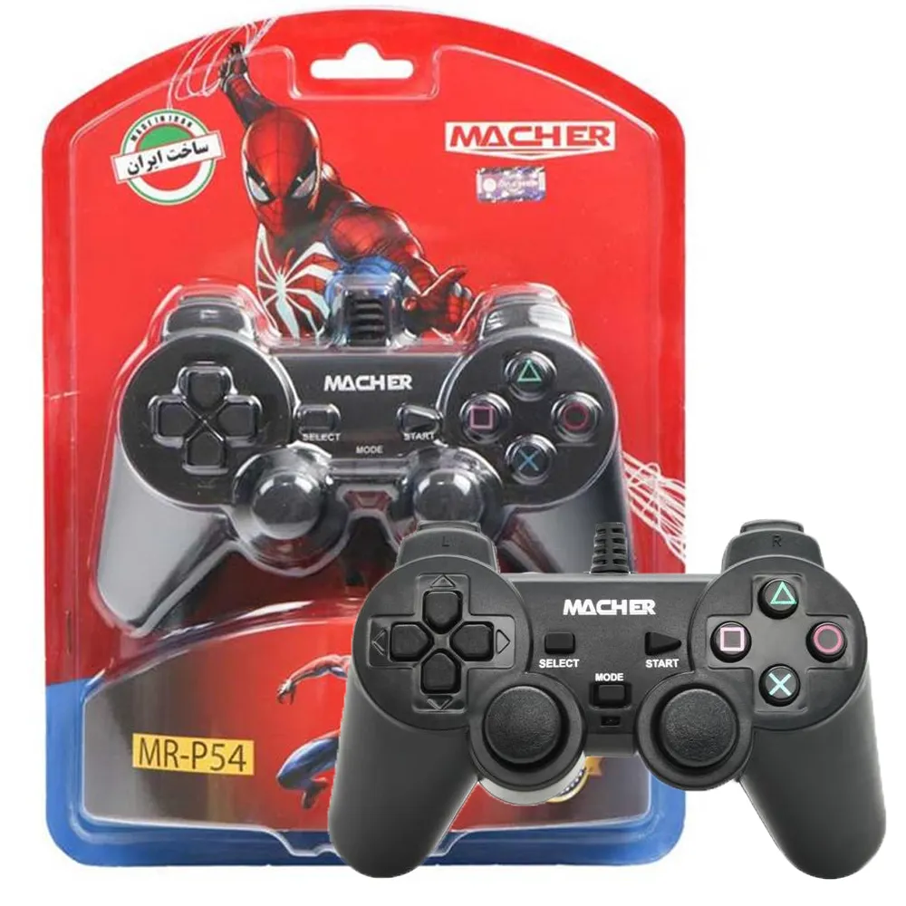 22e2ababe304d89ed0d662153d37e6b766829f6f1efb58233bfac20f446a98ee.webp دسته بازی PS2 پکدار Macher MR-54