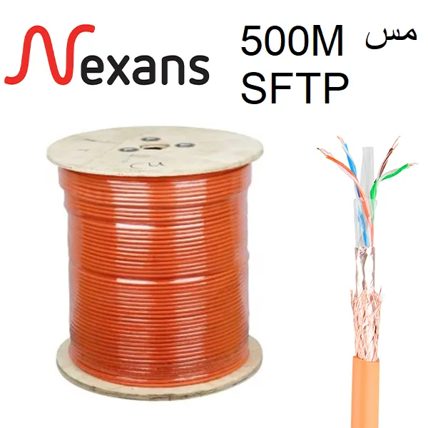236229a024d66f275ec53be9cf207f9de48f7638d3296dd3d6db57d971687a3d.webp کابل شبکه NEXANS-SFTP-500M-C6مس