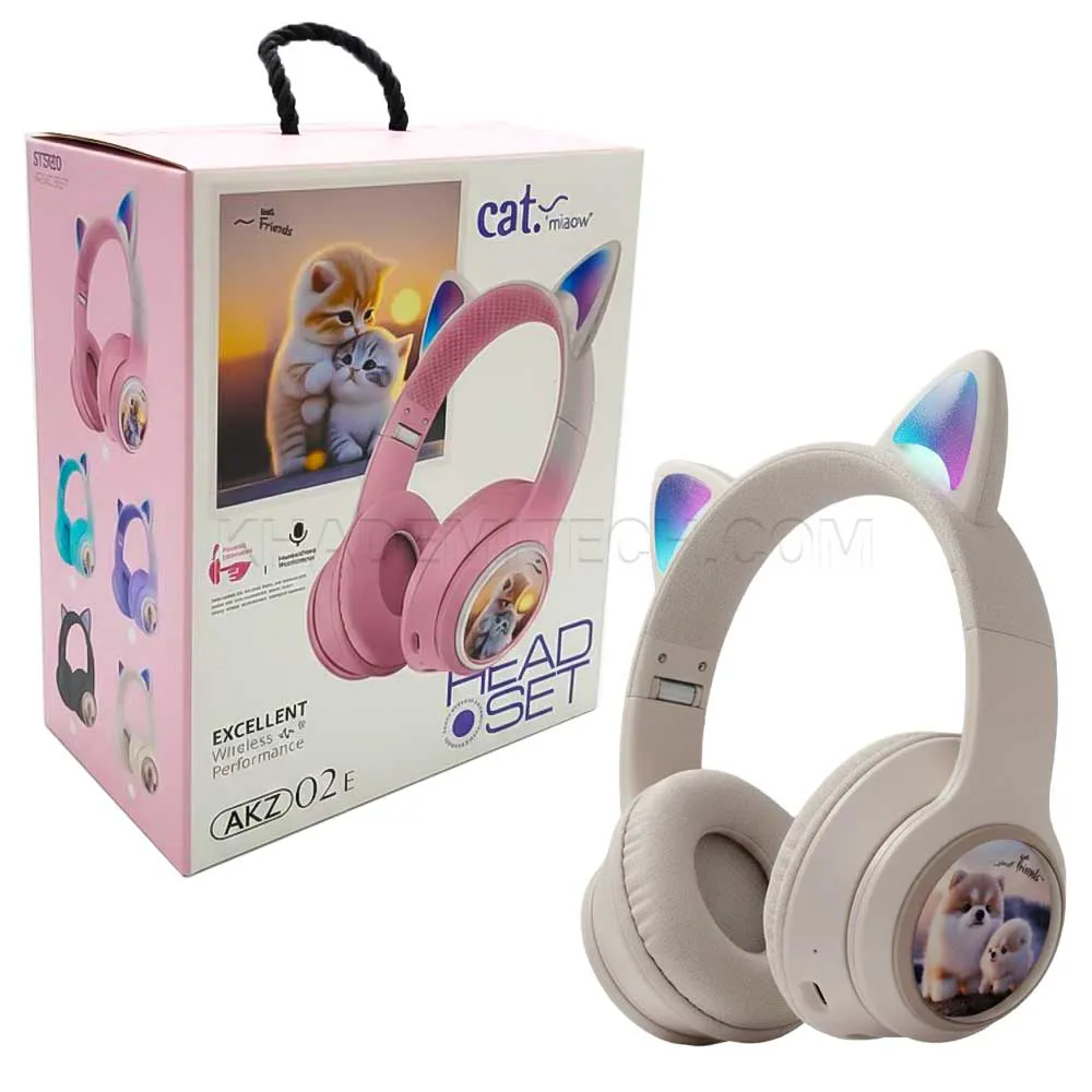 236c46f1183552a3d8742a991126c9d603480a5175dcfbe5aa2fa826204bcfa2.webp هدست بی سیم عروسکی طرح سگ مدل AKZ 02E DOG کرمی