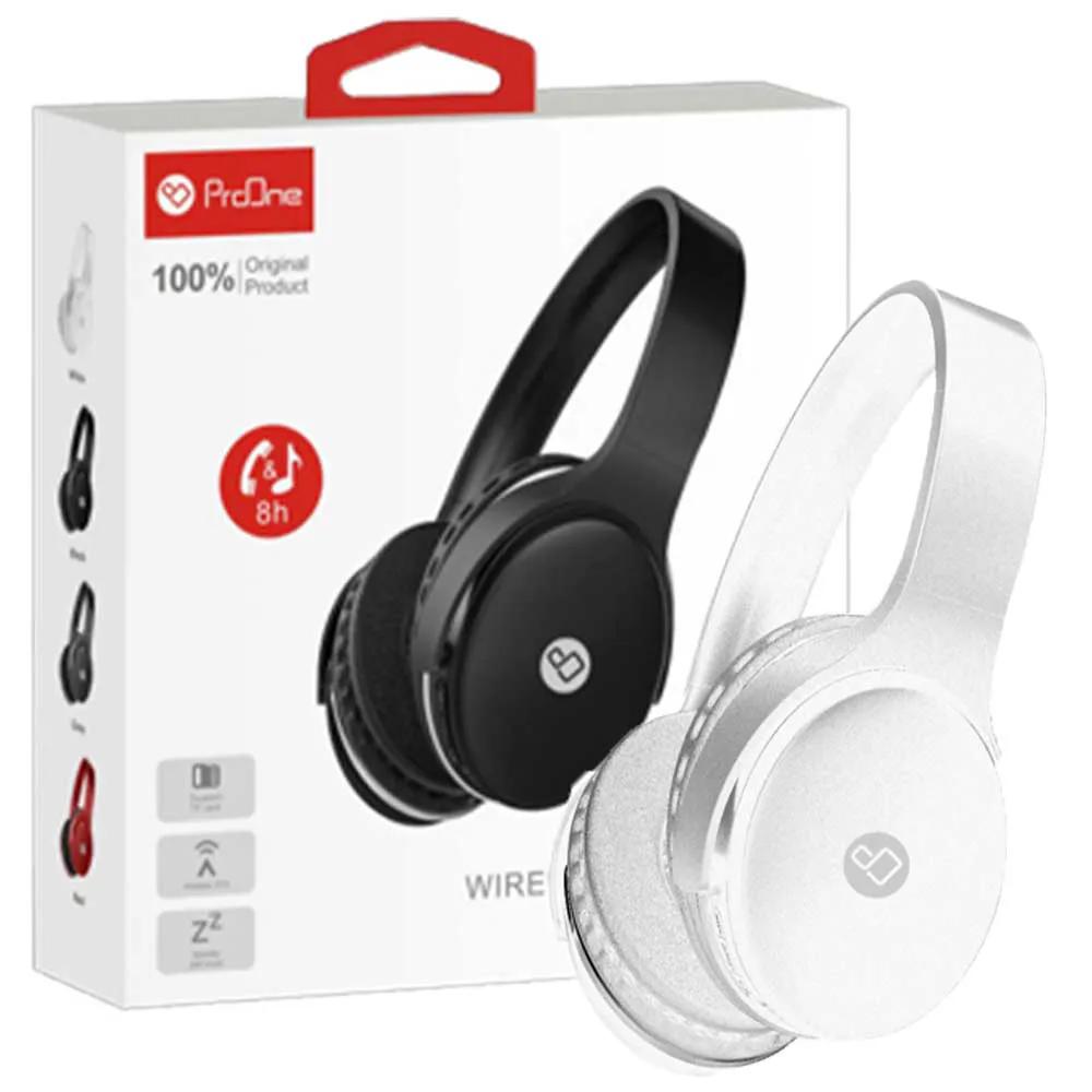 2532a794486dd4e1e3eae54e09853848e376cb6ebdf46e06529fab04ed864e09.webp هدست بلوتوث رم خور پرووان PROONE PHB3505 سفید