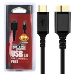 کابل کی نت پلاس TYPE-C به هارد EXT 0.6M KnetPlus