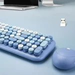 کیبورد و ماوس بی سیم مافی مدل MOFII CANDY XR فانتزی آبی