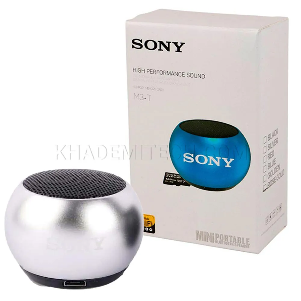 266f5cba47aa8e1bea1ace7c2ec9d233e7fc883f9d933e8954dba41021999e1b.webp اسپیکر پرتابل سونی مدل SONY Mini M3-T نقره ای