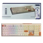 کیبورد سیم دار لاجی کی مدل LOGIKEY K330C کرم قهوه ای گارانتی الماس