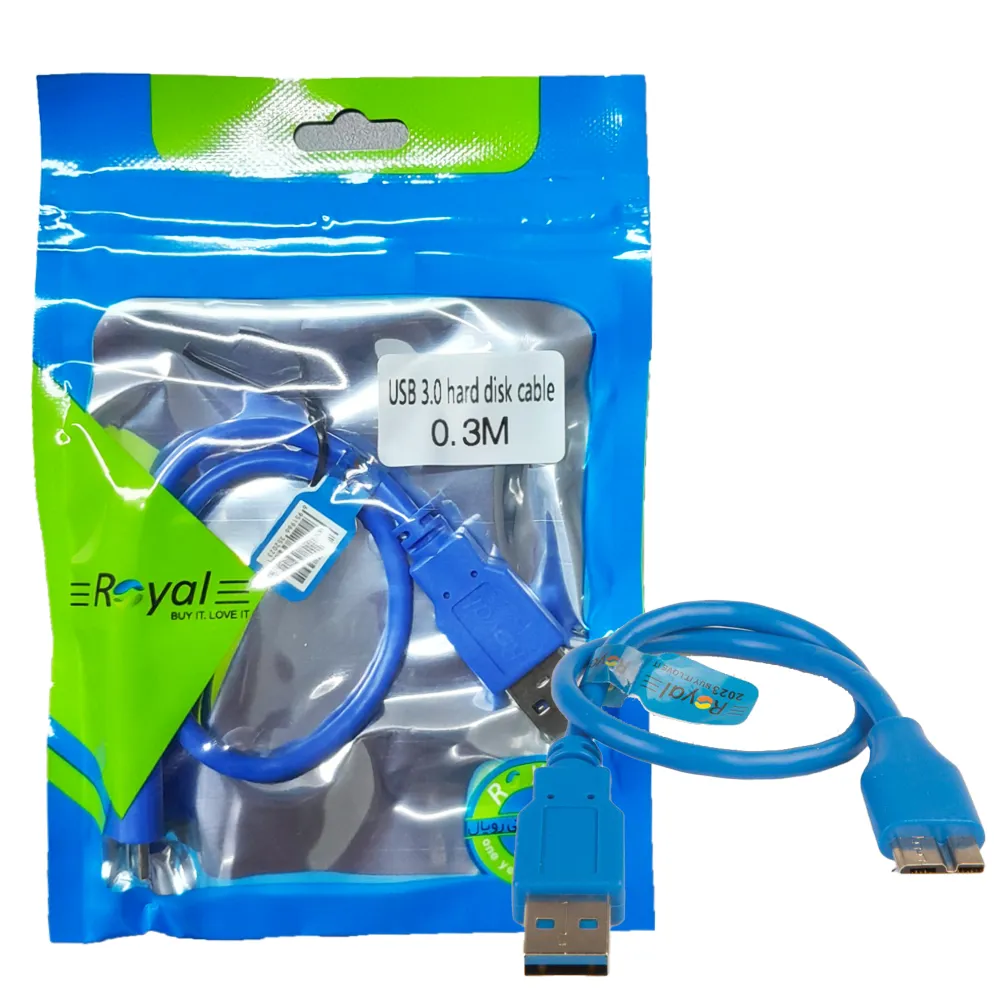 28f728770d0396a7b21f655bee1a8ca600f52e8696d2b96e952490f06204f171.webp کابل هارد اکسترنال رویال ROYAL 30CM USB3