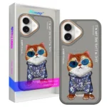 قاب اپل مدل Nimmy Cool Cute Little hipster IPHONE16 نچرال