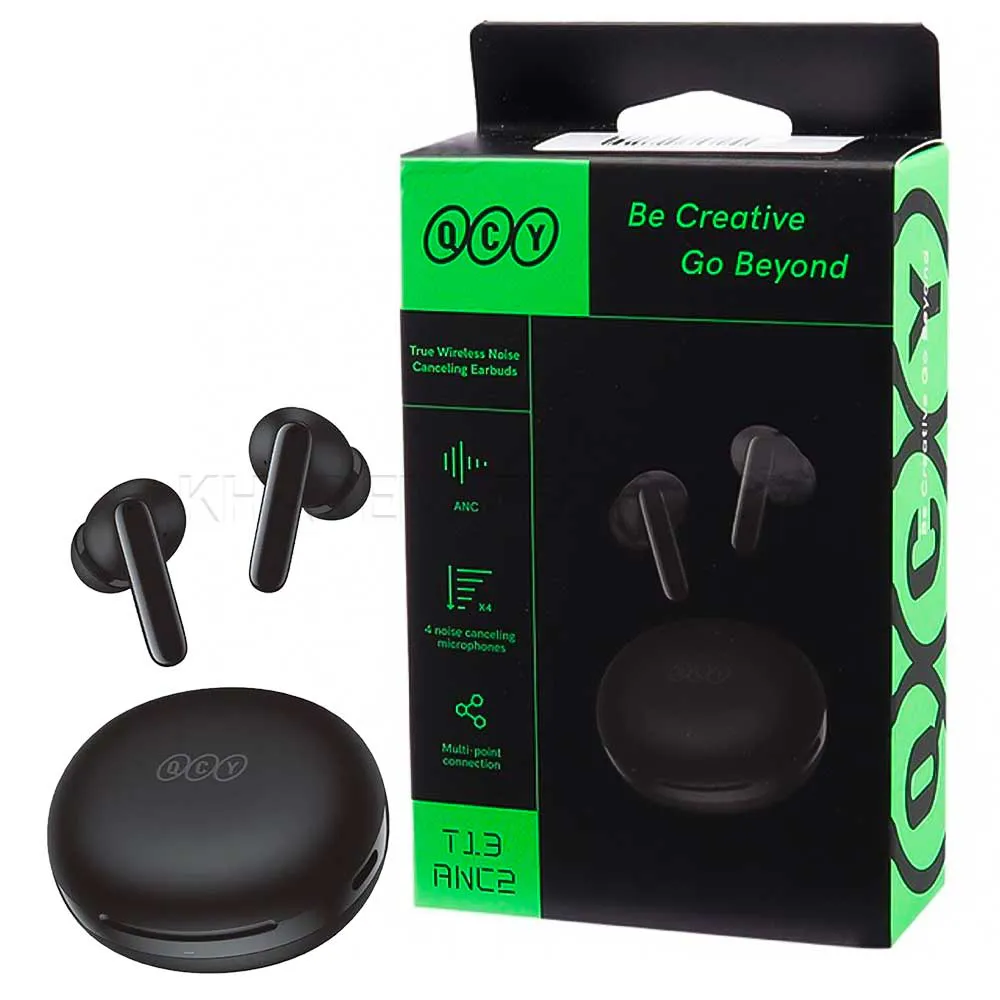 2a4cdbd296a8b16910840259632124a02e47a4ed11ceacee8af72a5caa8661c7.webp ایرپاد کیو سی وای مدل QCY T13 ANC2 مشکی