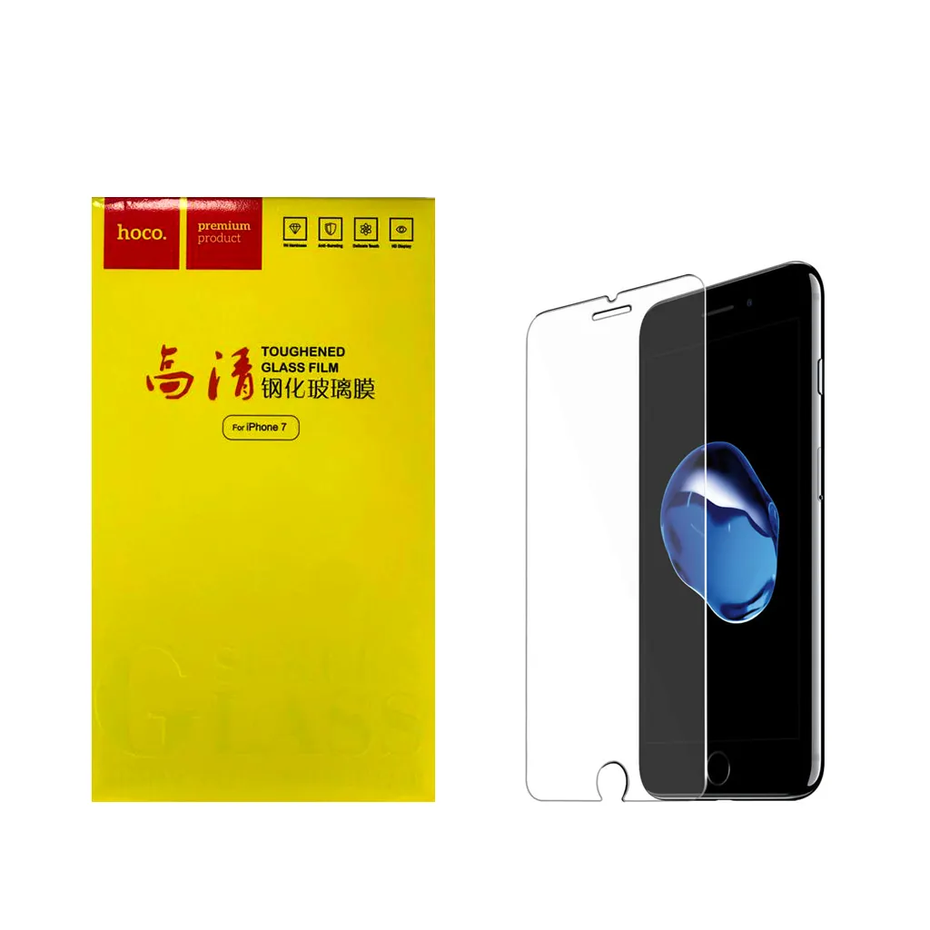 2ab048d13834204d27f6874ac125ff5aaaebce65d829427ec1cf3b06869afaa0.webp گلس IPHONE7 پک زردHOCO