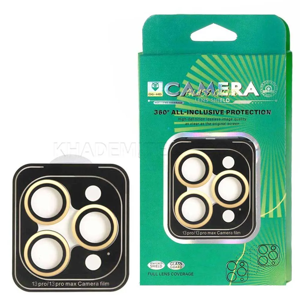2b87fdd6853ae4599caf3df6ec75c95f4f82a7e4a38e968f811bfa168ec17818.webp محافظ لنز شابلون دار مدل IPHONE 13Pro/13Pro Max طلایی